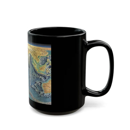 Indian Ocean Floor (1967) (Map) Black Coffee Mug-Go Mug Yourself