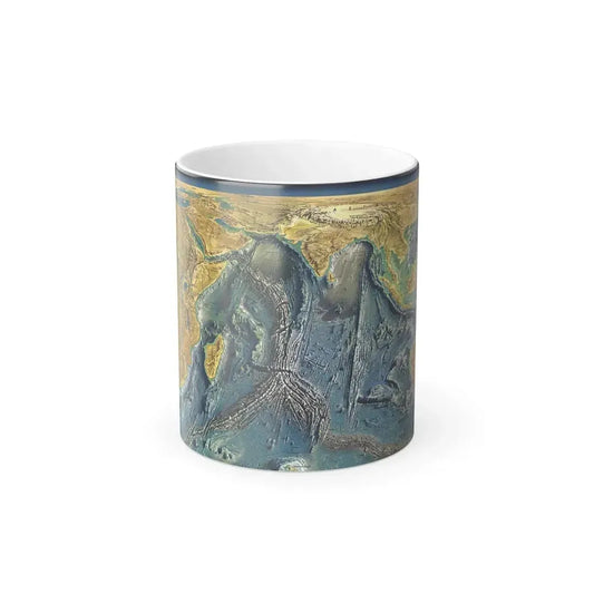 Indian Ocean Floor (1967) (Map) Color Changing Mug 11oz Default Title 11oz - Go Mug Yourself