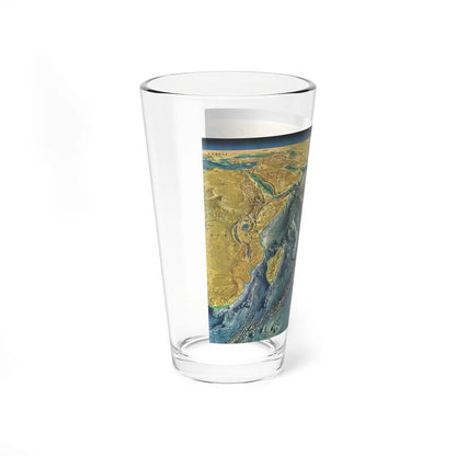 Indian Ocean Floor (1967) (Map) Pint Glass 16oz-Go Mug Yourself