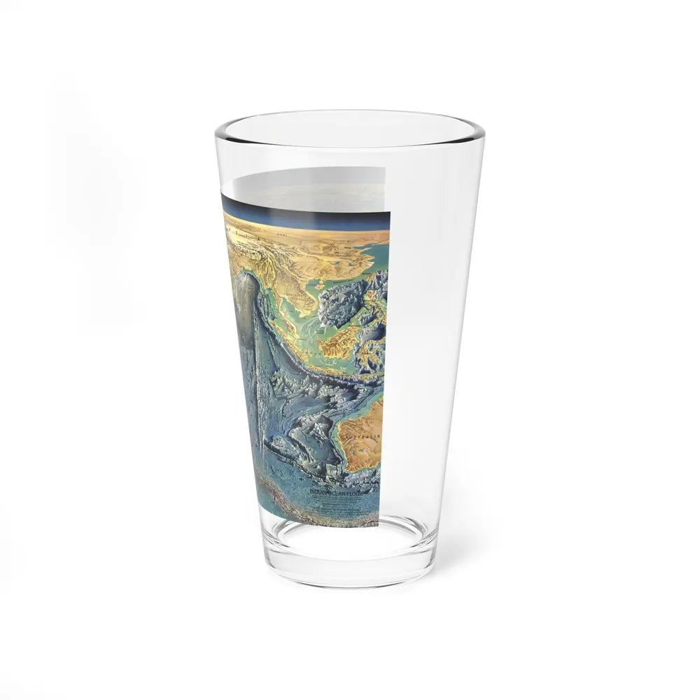 Indian Ocean Floor (1967) (Map) Pint Glass 16oz-Go Mug Yourself