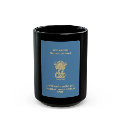 Indian Overseas Card - Black Coffee Mug 15oz - Go Mug Yourself