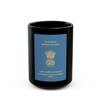 Indian Overseas Card - Black Coffee Mug 15oz - Go Mug Yourself