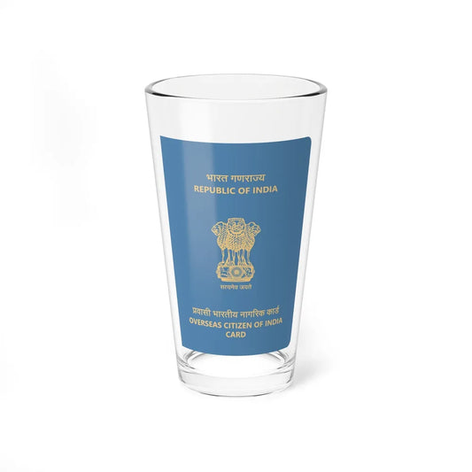 Indian Overseas Card - Pint Glass 16oz-16oz-Go Mug Yourself