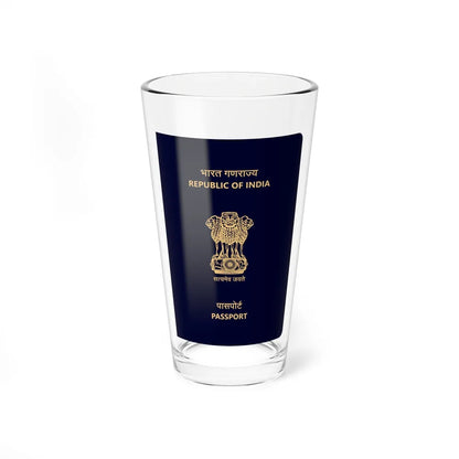 Indian Passport - Pint Glass 16oz-16oz-Go Mug Yourself