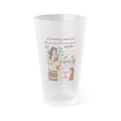 INDIAN RAID, INDIAN MADE 1969 Movie Poster - Frosted Pint Glass 16oz-16oz-Frosted-Go Mug Yourself