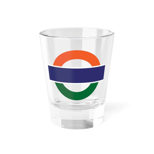 Indian Railways Tricolour Logo (India) Shot Glass 1.5oz 1.5oz - Go Mug Yourself