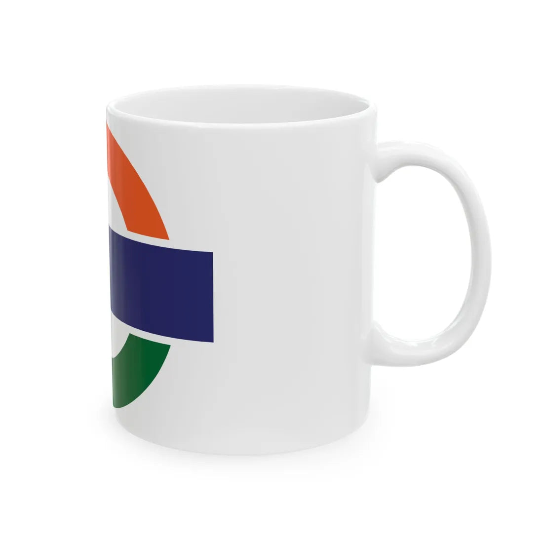 Indian Railways Tricolour Logo (India) White Coffee Mug - Go Mug Yourself