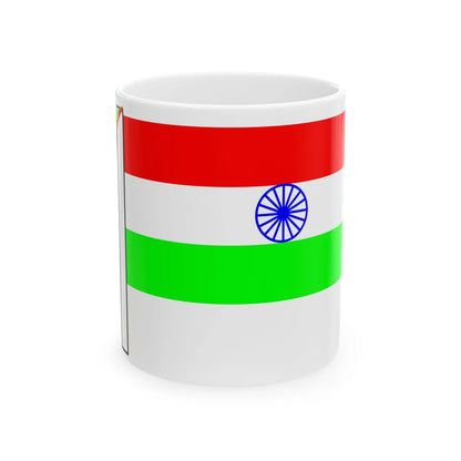 Indian tricolor (India) White Coffee Mug 11oz - Go Mug Yourself