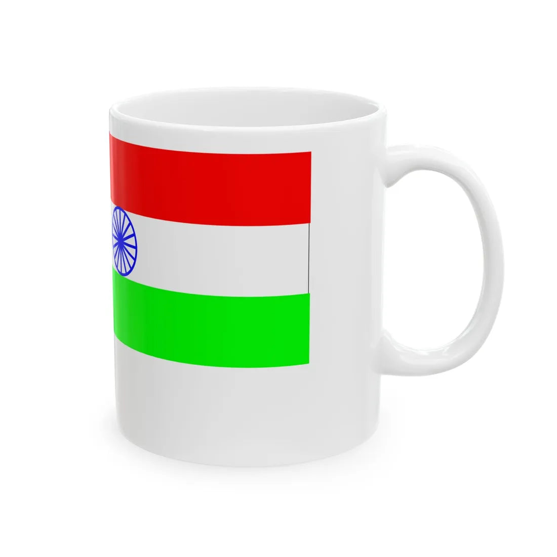 Indian tricolor (India) White Coffee Mug - Go Mug Yourself