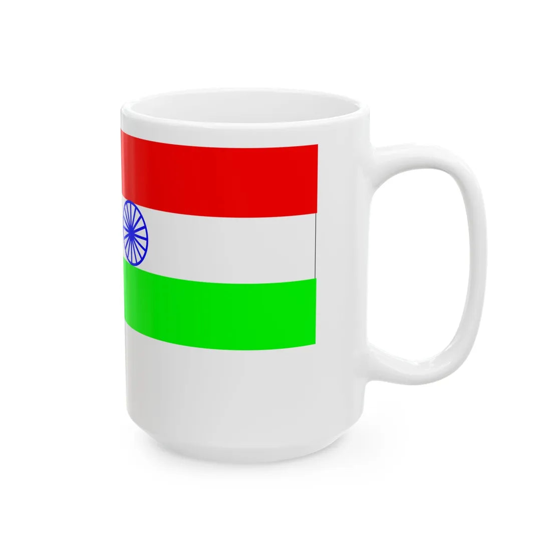 Indian tricolor (India) White Coffee Mug - Go Mug Yourself