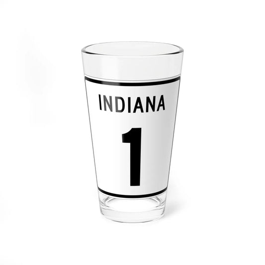 Indiana 1 1955 (Indiana) (Road Sign) Pint Glass 16oz 16oz - Go Mug Yourself