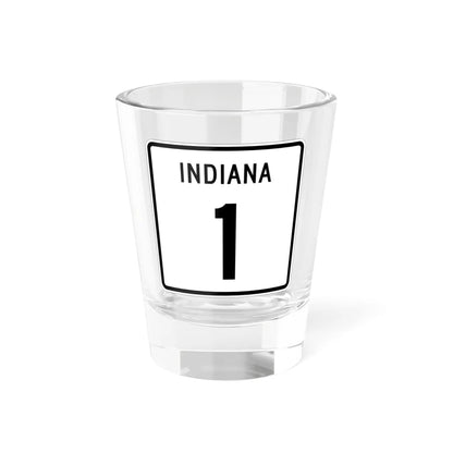 Indiana 1 (Indiana) (Road Sign) Shot Glass 1.5oz 1.5oz - Go Mug Yourself