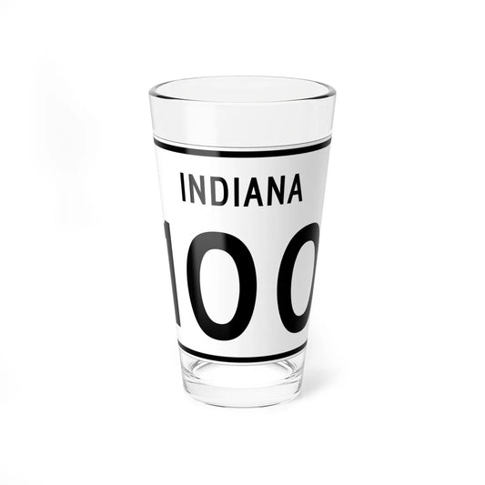 Indiana 100 (Indiana) (Road Sign) Pint Glass 16oz 16oz - Go Mug Yourself