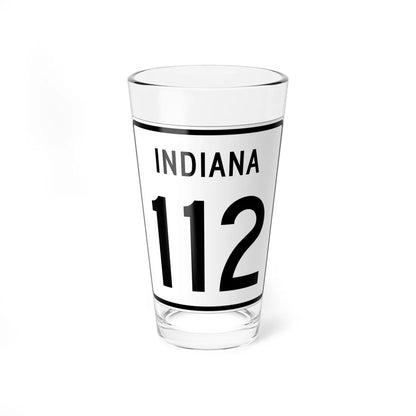 Indiana 112 1955 (Indiana) (Road Sign) Pint Glass 16oz 16oz - Go Mug Yourself