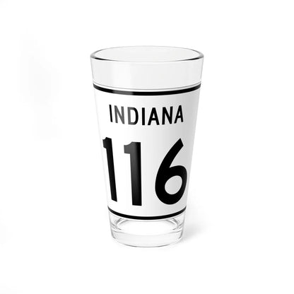 Indiana 116 (Indiana) (Road Sign) Pint Glass 16oz 16oz - Go Mug Yourself