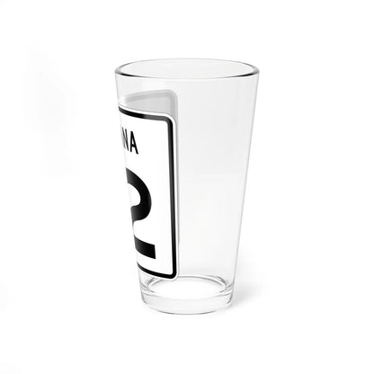 Indiana 12 1955 (Indiana) (Road Sign) Pint Glass 16oz - Go Mug Yourself