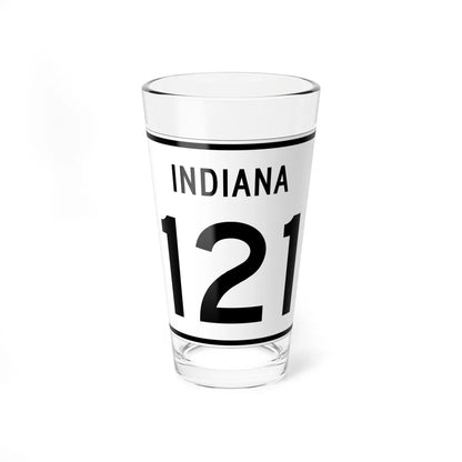 Indiana 121 (Indiana) (Road Sign) Pint Glass 16oz 16oz - Go Mug Yourself