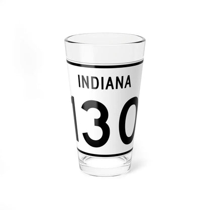 Indiana 130 (Indiana) (Road Sign) Pint Glass 16oz 16oz - Go Mug Yourself