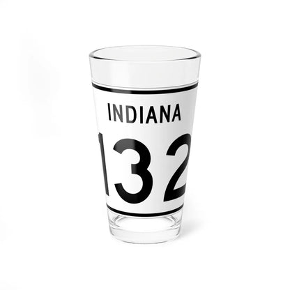 Indiana 132 (Indiana) (Road Sign) Pint Glass 16oz 16oz - Go Mug Yourself
