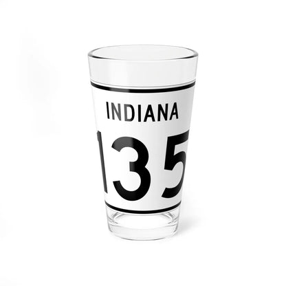 Indiana 135 (Indiana) (Road Sign) Pint Glass 16oz 16oz - Go Mug Yourself