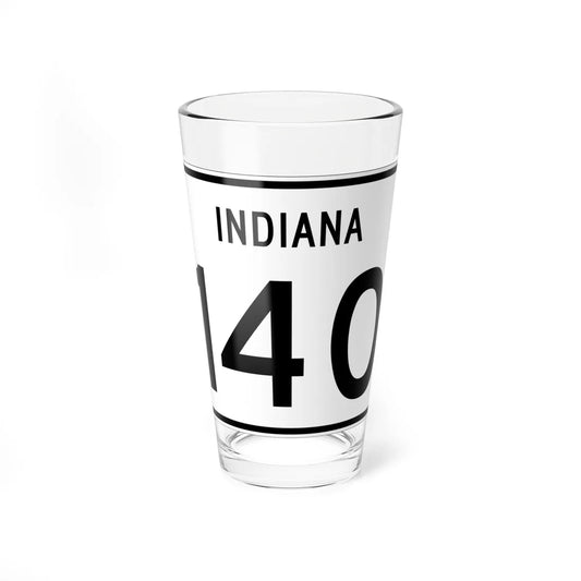 Indiana 140 (Indiana) (Road Sign) Pint Glass 16oz 16oz - Go Mug Yourself