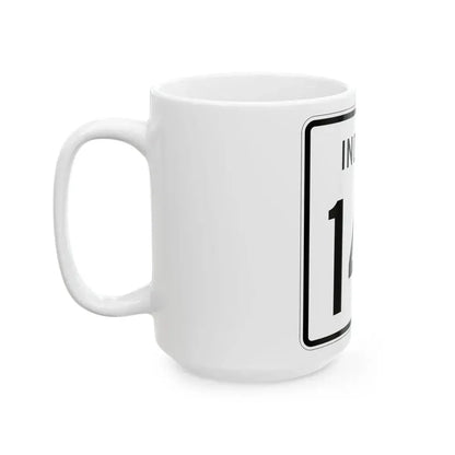 Indiana 146 1955 (Indiana) (Road Sign) White Coffee Mug - Go Mug Yourself