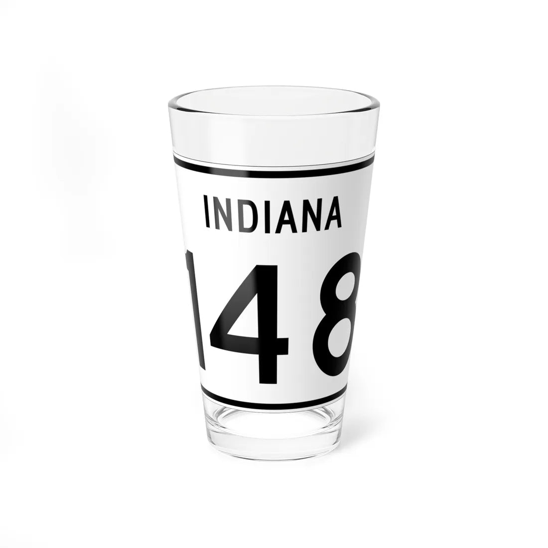 Indiana 148 (Indiana) (Road Sign) Pint Glass 16oz 16oz - Go Mug Yourself