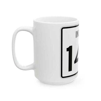 Indiana 148 (Indiana) (Road Sign) White Coffee Mug - Go Mug Yourself