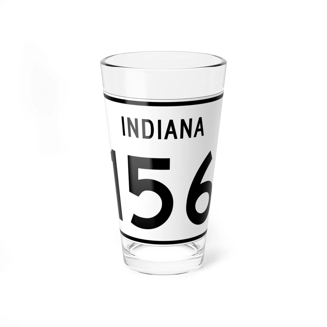 Indiana 156 (Indiana) (Road Sign) Pint Glass 16oz 16oz - Go Mug Yourself