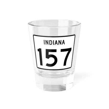 Indiana 157 (Indiana) (Road Sign) Shot Glass 1.5oz 1.5oz - Go Mug Yourself