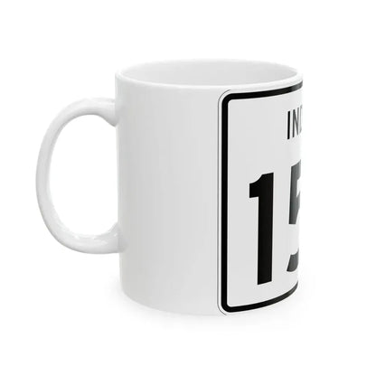 Indiana 157 (Indiana) (Road Sign) White Coffee Mug - Go Mug Yourself
