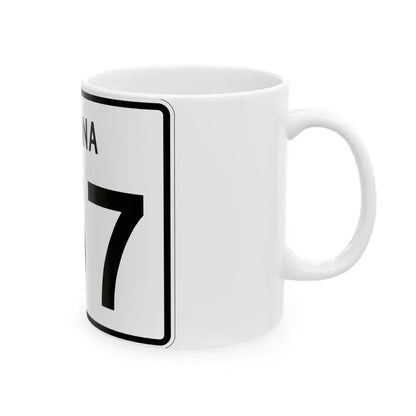 Indiana 157 (Indiana) (Road Sign) White Coffee Mug - Go Mug Yourself