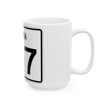 Indiana 157 (Indiana) (Road Sign) White Coffee Mug - Go Mug Yourself