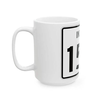 Indiana 159 (Indiana) (Road Sign) White Coffee Mug - Go Mug Yourself