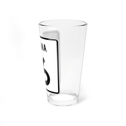 Indiana 16 (Indiana) (Road Sign) Pint Glass 16oz - Go Mug Yourself