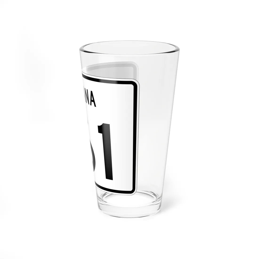 Indiana 161 (Indiana) (Road Sign) Pint Glass 16oz - Go Mug Yourself