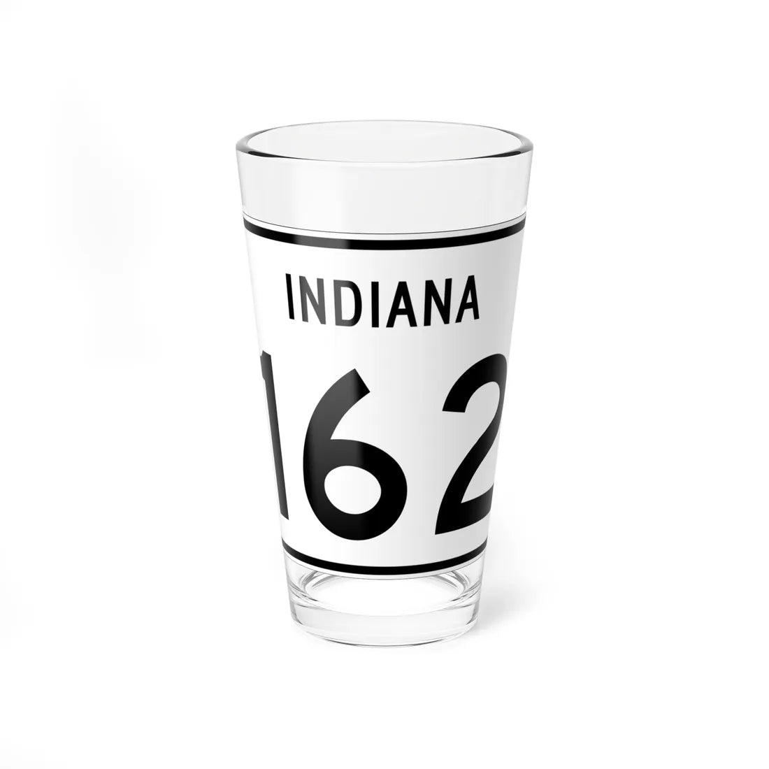 Indiana 162 (Indiana) (Road Sign) Pint Glass 16oz 16oz - Go Mug Yourself