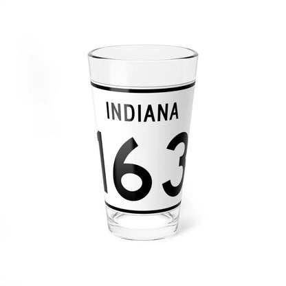 Indiana 163 (Indiana) (Road Sign) Pint Glass 16oz 16oz - Go Mug Yourself