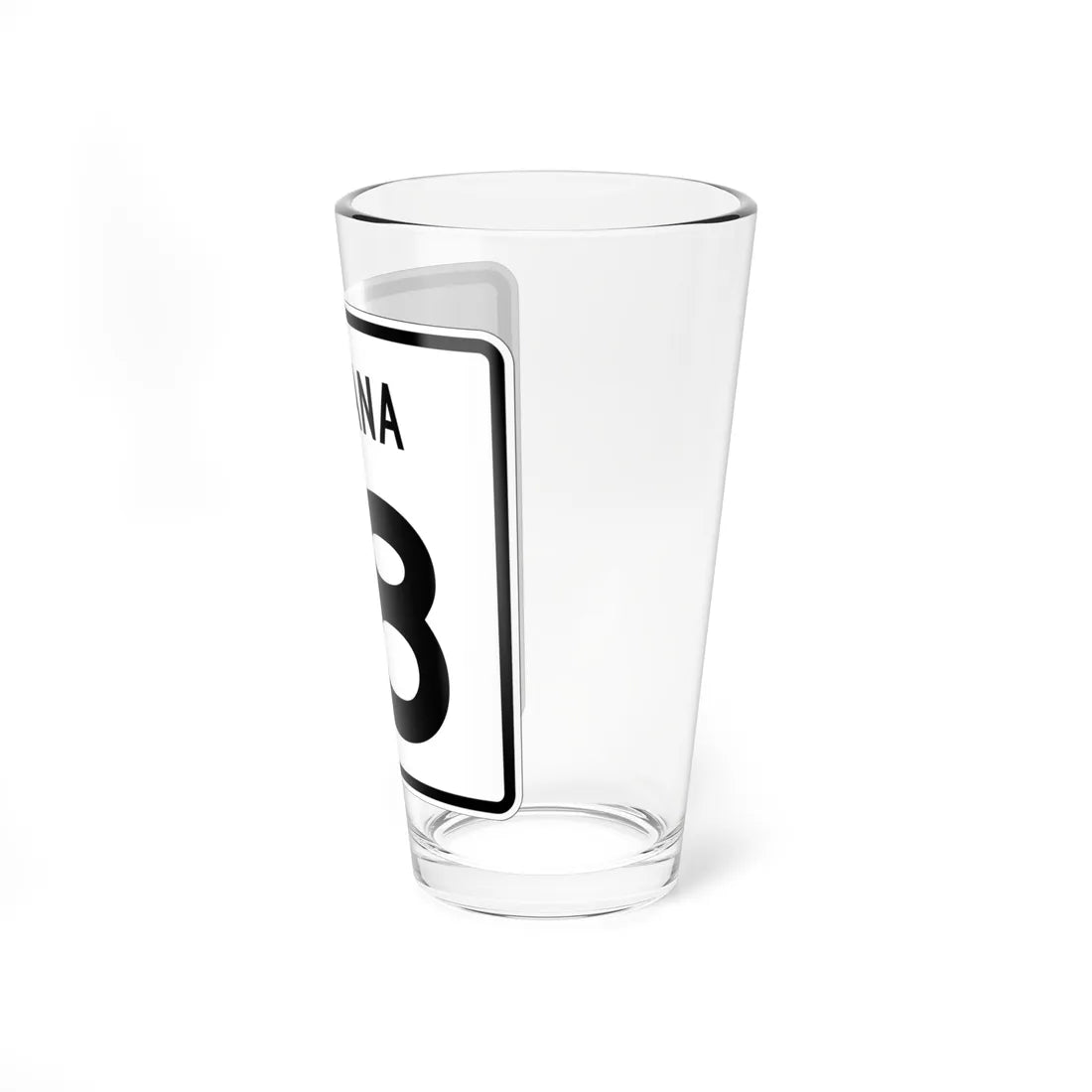 Indiana 18 1955 (Indiana) (Road Sign) Pint Glass 16oz - Go Mug Yourself