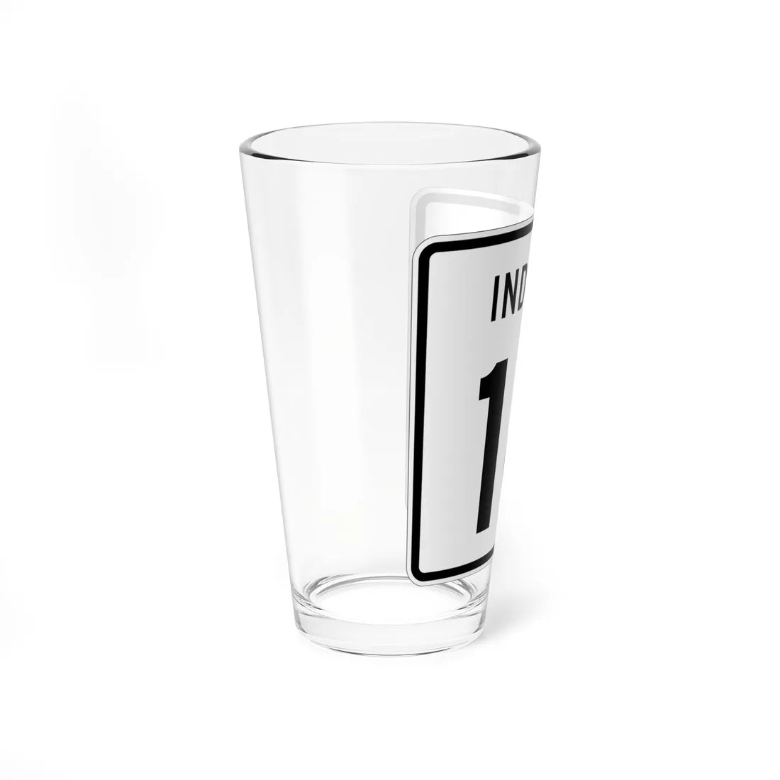 Indiana 18 (Indiana) (Road Sign) Pint Glass 16oz - Go Mug Yourself