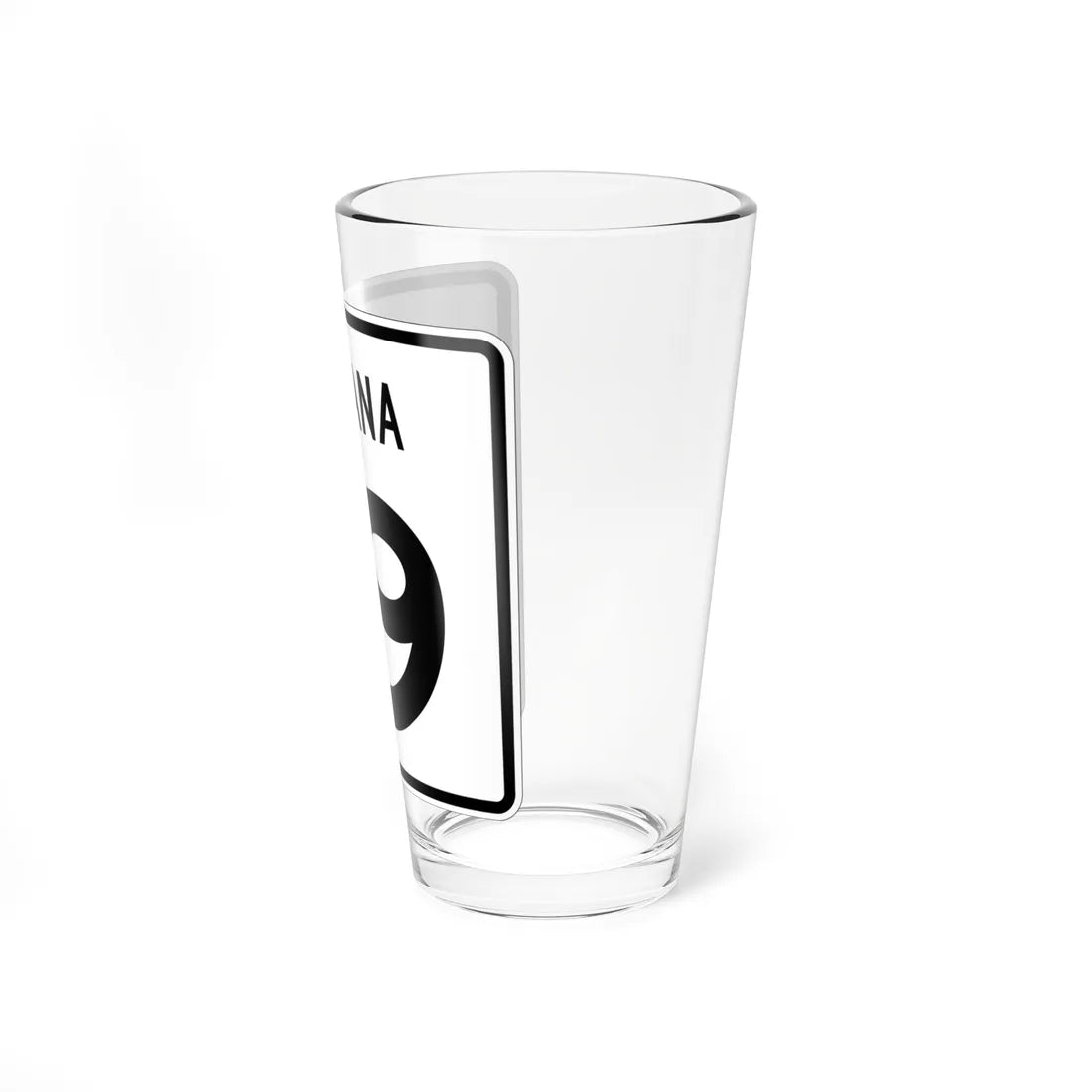 Indiana 19 1955 (Indiana) (Road Sign) Pint Glass 16oz - Go Mug Yourself