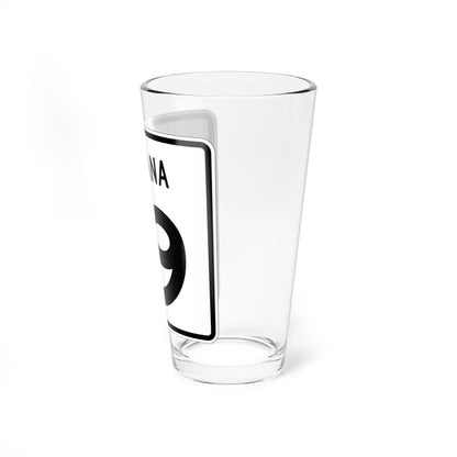 Indiana 19 1955 (Indiana) (Road Sign) Pint Glass 16oz - Go Mug Yourself