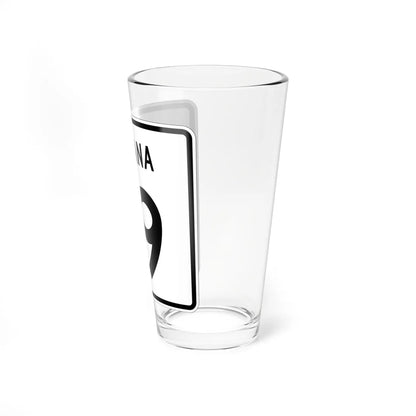 Indiana 19 (Indiana) (Road Sign) Pint Glass 16oz - Go Mug Yourself