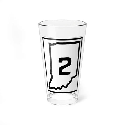 Indiana 2 1926 (Indiana) (Road Sign) Pint Glass 16oz 16oz - Go Mug Yourself