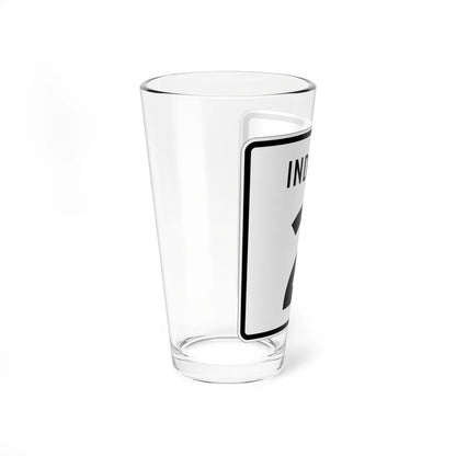 Indiana 2 1955 (Indiana) (Road Sign) Pint Glass 16oz - Go Mug Yourself
