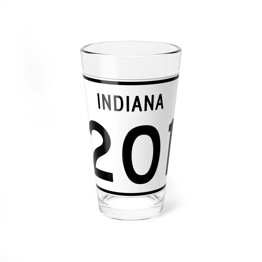 Indiana 201 (Indiana) (Road Sign) Pint Glass 16oz 16oz - Go Mug Yourself