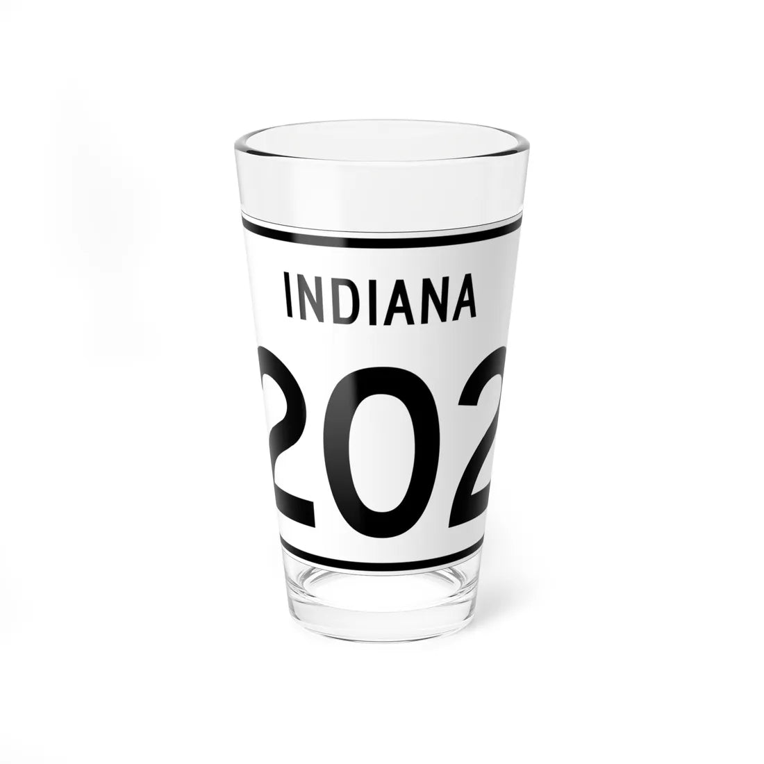 Indiana 202 (Indiana) (Road Sign) Pint Glass 16oz 16oz - Go Mug Yourself