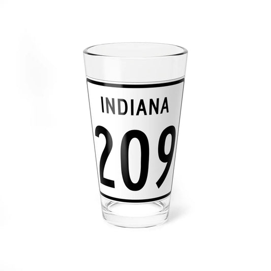 Indiana 209 1955 (Indiana) (Road Sign) Pint Glass 16oz 16oz - Go Mug Yourself