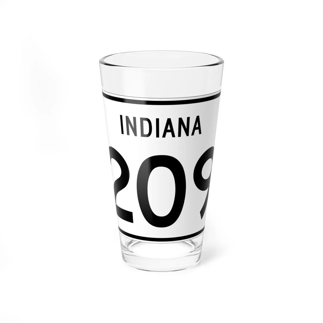 Indiana 209 (Indiana) (Road Sign) Pint Glass 16oz 16oz - Go Mug Yourself