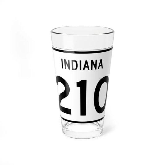Indiana 210 (Indiana) (Road Sign) Pint Glass 16oz 16oz - Go Mug Yourself